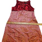 ABS Allen Schwartz ABS By Allen Schwartz Brocade Red Floral Dress Size 12 Formal Regal Fancy Photo 10