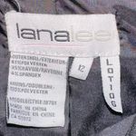 Lana Lee Black Button Down Black Embroidered Western Style Jacket Blazer Size 12 Photo 4