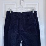 ZARA  Navy Blue Corduroy Straight Leg Pants Size Medium Cords Photo 5