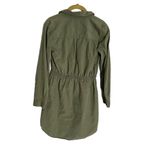 American Eagle  Army Green Button Down Shirt Dress Utility XS Photo 1