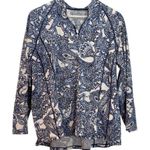 Coolibar blue paisley quarter zip rash guard pullover XL Blue Photo 0