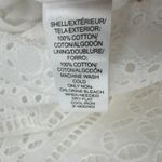 Ann Taylor Loft dress women's 14 sleeveless tank eyelet lace shift white boho Photo 9