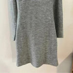 Duluth Trading Ponte Pro Dress Womens XS Black Gray Striped Knit Stretch Pockets Photo 6