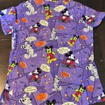 Disney  Mickey Mouse Halloween scrub top Photo 3