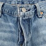 Levi's Premium 501 90s Cutoff Mid Thigh Jean Shorts Women's Size 28 Medium Wash Photo 3