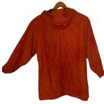 Vintage Womens Suede Leather Jacket Size 14 Plaid Lined Orange Hooded Macalister Photo 2