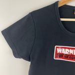 Cosmic Debris Oopsy Daisy Vintage Y2K 2000’s Black Warning! Out Of Control Tee Photo 2