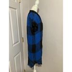 Rag and Bone Jean Cooper Plaid Blue Black Wool Silk Bend Mini Dress Button Up 0 Photo 4