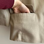 Ann Taylor Cropped Tan Blazer, Women’s Solid Blazer, Size 16 Photo 4