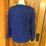 Vintage 90s bright blue sweater Size L Photo 8