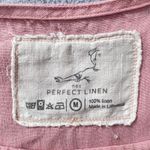not PERFECT LINEN Pink Linen Tunic Dress Medium Oversized Sleeveless Minimalist Size undefined Photo 3