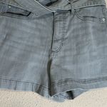 Banana Republic  Gray Denim Jeans Tie High Waist Shorts Size 30 10P 10 Petite Photo 10