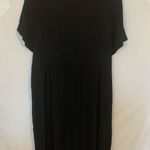 Universal Standard  Surplice Faux Wrap Black Short Sleeve Dress size L Photo 1