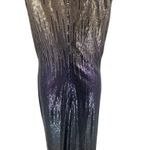 Tadashi Shoji  Sequin‎ Gown Long Ruched Metallic Ombre Gold Purple Size 12 Photo 7