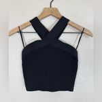 Aritzia Babaton Sculpt Knit Criss Cross Tank Black size Small $58 Photo 7
