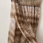 Ramy Brook  Calista Strapless Swim Cover Up Dress Snakeskin Print L Photo 4