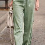 Ambiance Apparel Linen Tie Waist Pants Photo 0