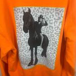 Shania Twain Queen Of Me Tour Hoodie Sweatshirt size L Orange Horse Country Size L Photo 5