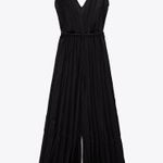 ZARA nwt satin effect pleated jumpsuit romper Photo 4
