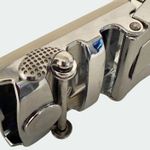 Falari Automatic Ratchet Belt Size Medium Adjustable Buckle Gray Leather Strap Photo 3