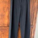 Piazza Sempione  | Wide Leg High Rise Trousers Black Wool Blend Italian 44 Photo 2