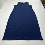 Eileen Fisher Eileen Fisher Petite Womens Petite Small PS SP Sleeveless Navy Blue Dress Photo 0