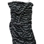 Topshop  women's size 6 spaghetti strap black and silver tight dress Photo 0