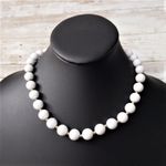 Monet Vintage  Necklace White Ball Necklace Photo 0