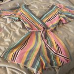 Francesca's Multicolored Romper Photo 2