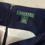 Ralph Lauren Lauren Women's Sleeveless Color Block Tri-color Sheath Dress Size 8 Photo 5