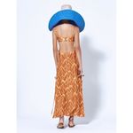 Alexis Daya Maxi Dress in Voyager Palm Orange Medium New long Maxi Cut out Photo 4