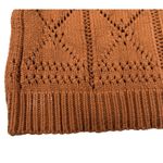 MINKPINK  Cara Crochet Sweater Crop Women Size Small Pointelle Brown Cable Knit Photo 4