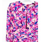 REBECCA VALLANCE Little Havana Floral Long Sleeve Midi Dress Size 2 Pink Photo 5