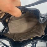 Talbots  Black Leather Quilted Bucket Bag Photo 6