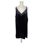 Torrid Sleep Black Velvet Lace Trim Cami Slip Dress Size 3 Photo 3