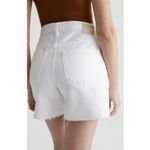 AG Adriano Goldschmied AG‎ Adriano Goldschmied Clove Short HIGH-RISE BAGGY FIT WHITE DESTRUCTED Size 25 Photo 4
