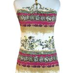 Vintage 90s Y2K Reference Bohemian Retro 70s Halter Top Size Medium USA Beach Brown Photo 0