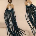 Urban Outfitters Green Long Tassel Earrings Photo 2