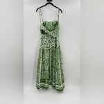 Farm Rio  Green Delicate Tapestry Premium Linen Midi Dress Photo 7