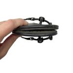 Tory Burch Perfect Black Matte Leather Miller Logo Sandals Size 7.5 Photo 4