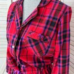 Victoria's Secret Victoria’s Secret Plaid Flannel Cinch Waist Sleep Nightshirt Red Pink Medium Photo 5