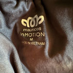 Maurice's Medium Athletic Lined Pull On Short Floral Mesh Paisley Navy Blue Photo 4