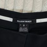 Ellen Tracy  Black Wide Leg Dress Pants Heavy Cotton Spandex Blend Women's 8 Photo 5