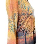 I.B.Diffusion Orange Halloween Fall Spooky Black Cat Witchy Novelty Festive Top Size M Photo 3
