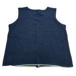 Holiday Time Vintage  Christmas Sweater Vest Gifts Presents Bulbs Size XL Black Photo 1