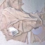 Womens NWT Princess Polly Beige Tie Front Crop top size Medium (10) Photo 4