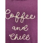 secret treasures  Coffe and Chill Purple Sweatshirt Size Small Photo 2