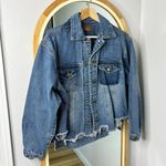 POL oversized distressed denim jean jacket Photo 0