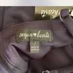 Sequin Hearts Elegant Navy Blue Dress Photo 2