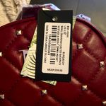 Badgley Mischka Mini Backpack Burgundy Studded Quilted New With Tags Photo 4